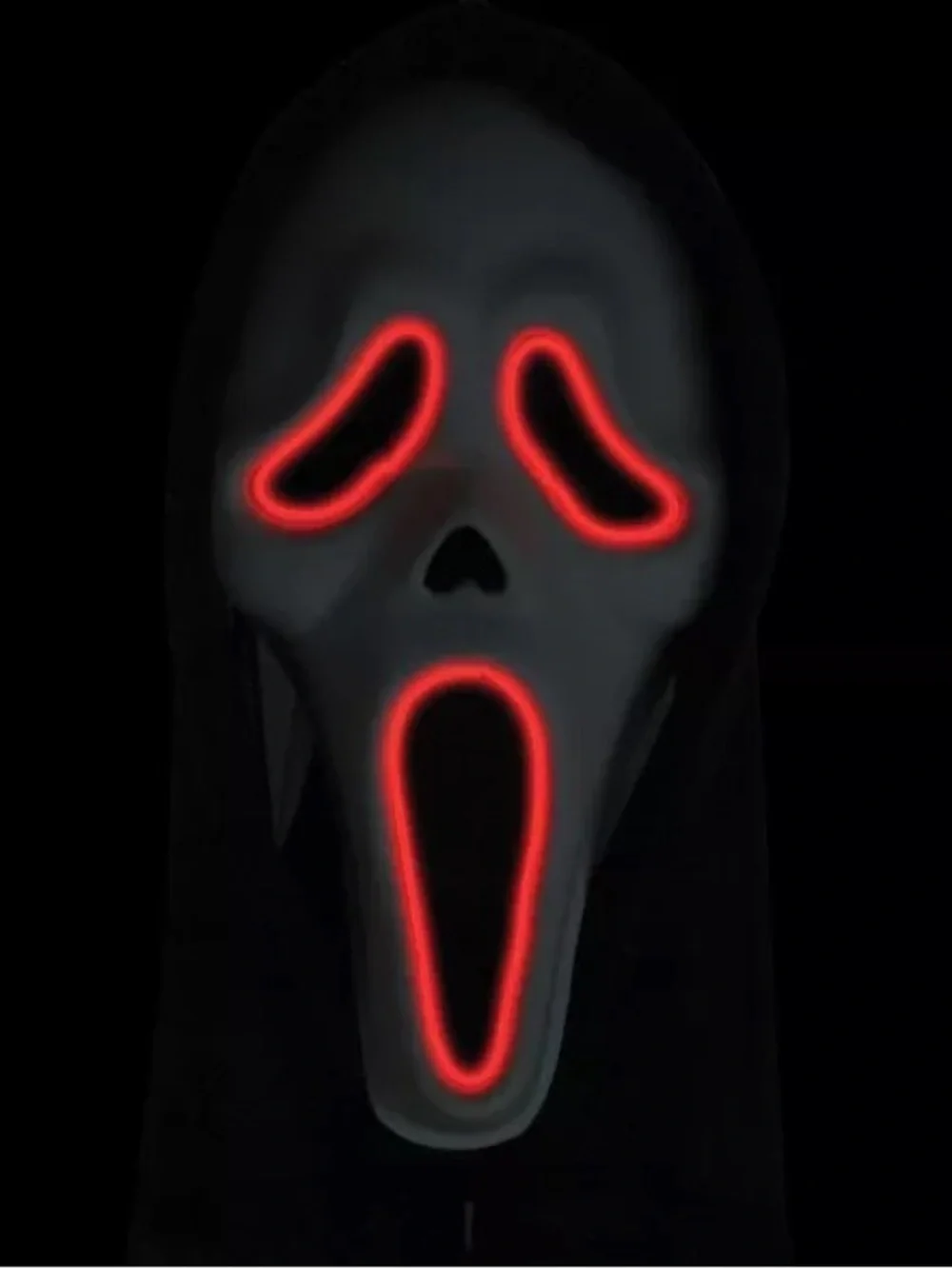 Light-Up Ghost Face